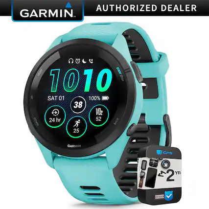 AUTHORIZED DEALER
GARMIN
10:10
SAT 01
38
100%
24 hr
25
VO2 52
GARMIN CPS
2 YR
EXTENDED PROTECTION