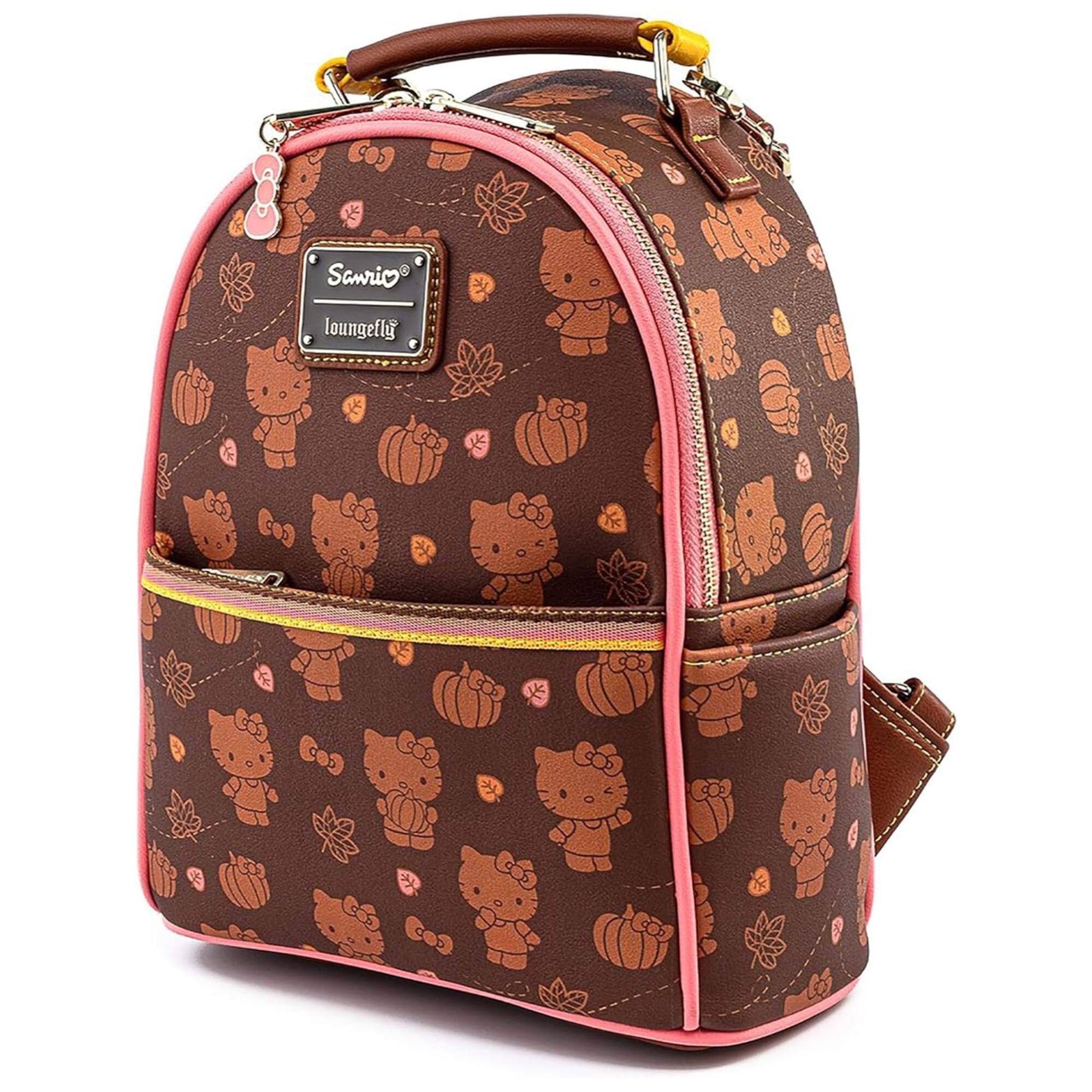 LoungeFly - Sanrio Hello Kitty Pumpkin Spice Mini Backpack - Multicolored