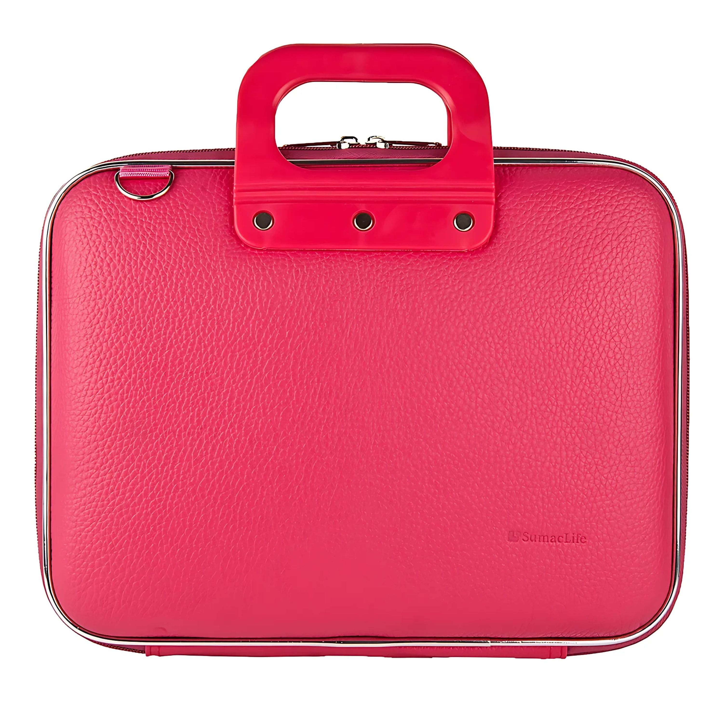 Kitcheniva - Leather Laptop Shoulder Bag Carry Case For 12" Laptop - Pink