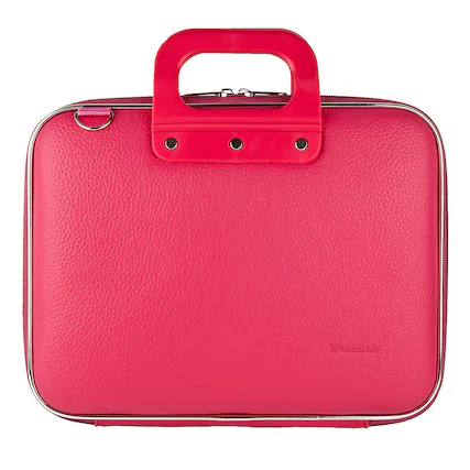 Front. Kitcheniva - Leather Laptop Shoulder Bag Carry Case For 12" Laptop Pink - Pink.