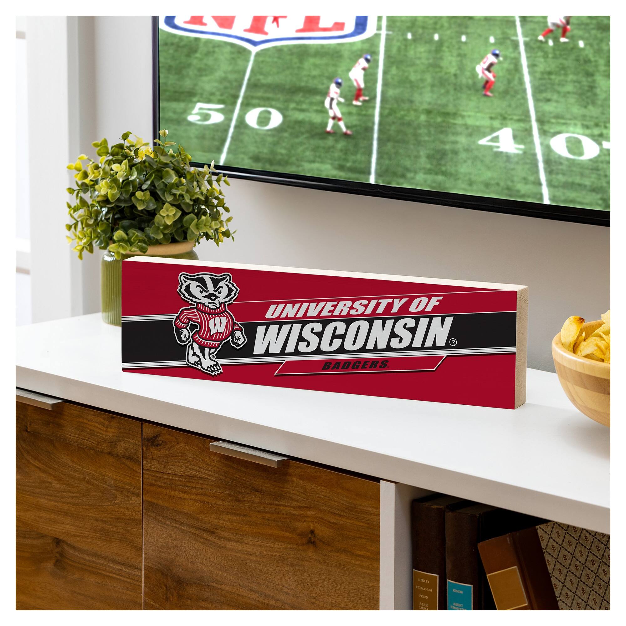 SL 50 5 O 410 4  
UNIVERSITY OF WISCONSIN BADGERS  
5 & 1 & 1E  
NFL  
50  
40