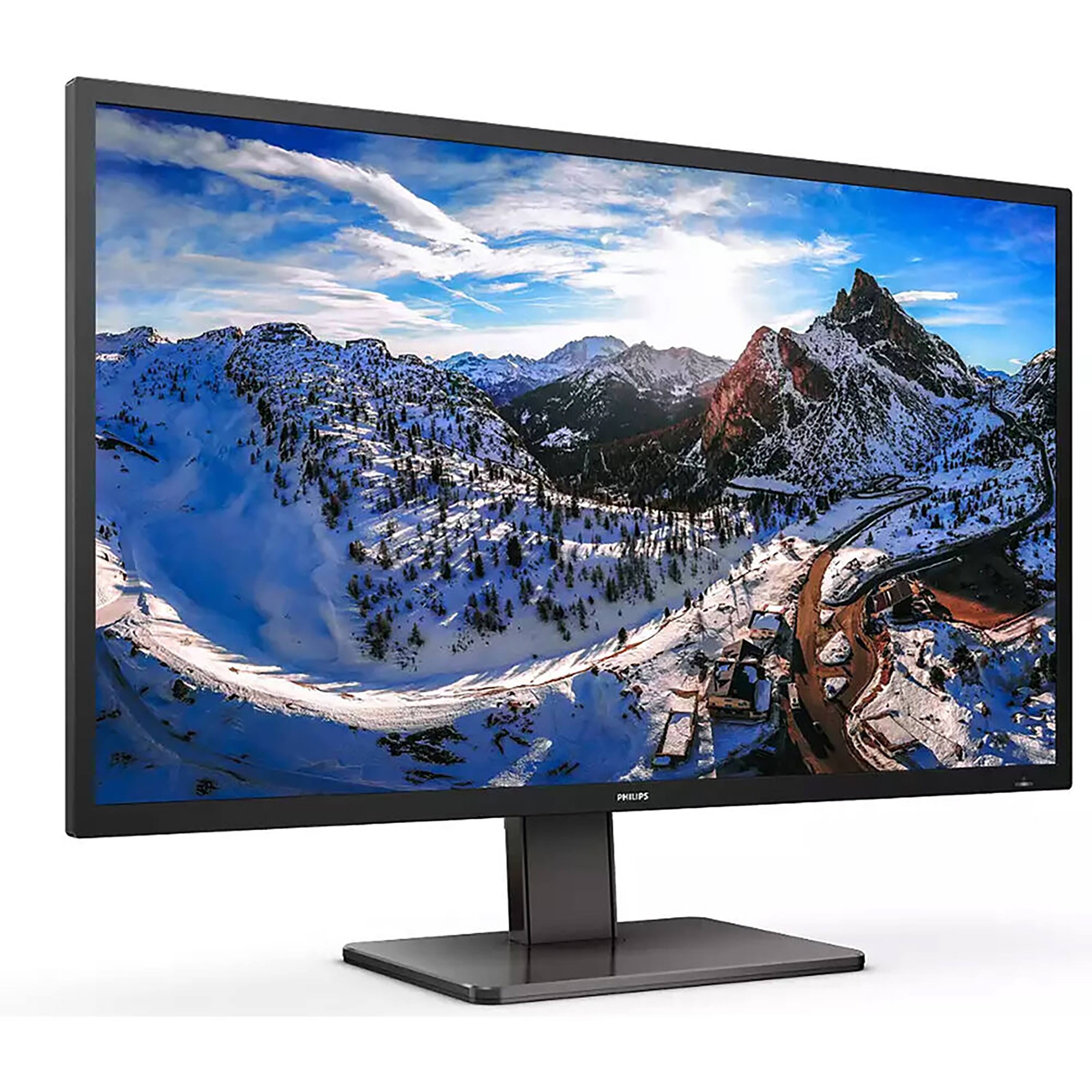 Angle. Philips - 439P1 42.5" VA LCD 4K UHD Monitor with MultiView - Black.