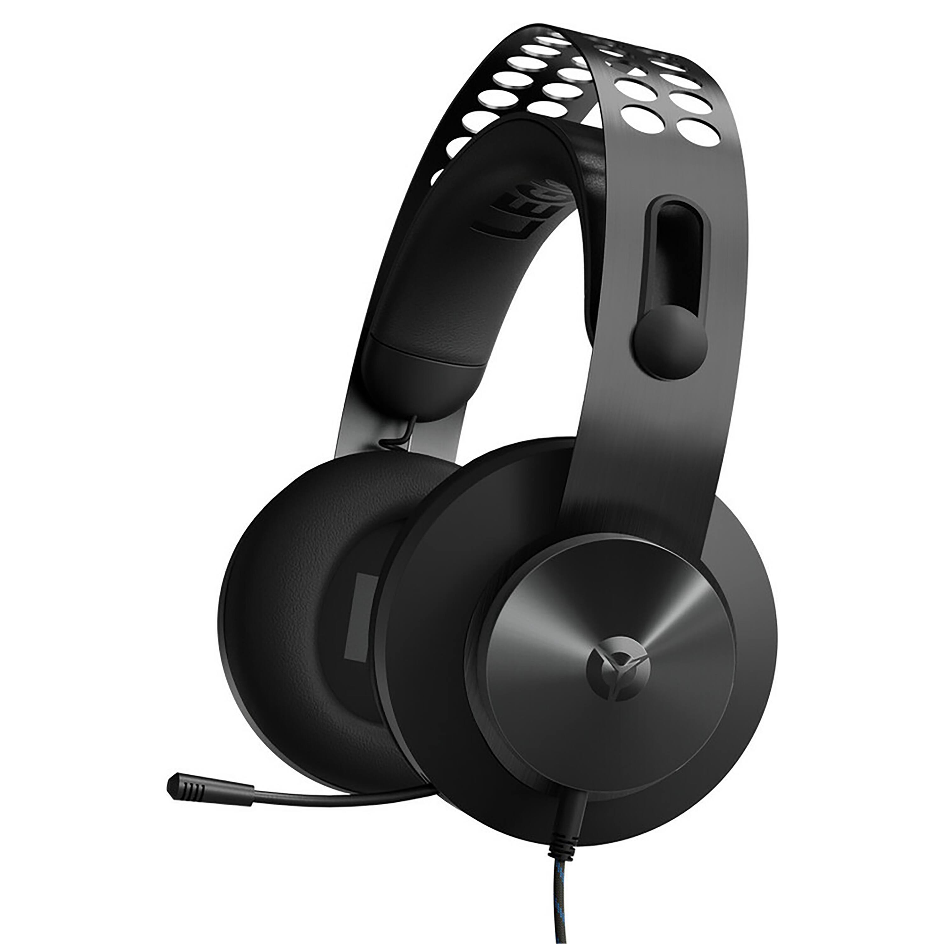 Left. Lenovo - Legion H500 Pro Wired Gaming Headset for PC - Iron Gray.