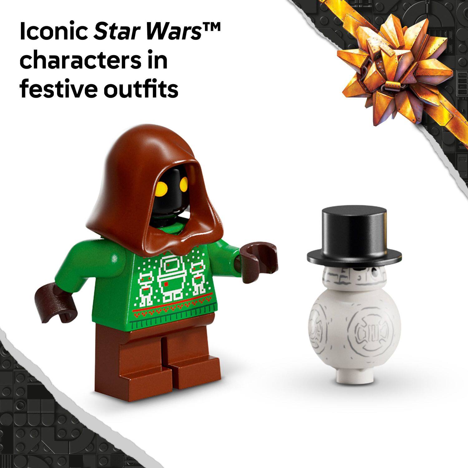 Iconic Star Wars™ characters in festive outfits