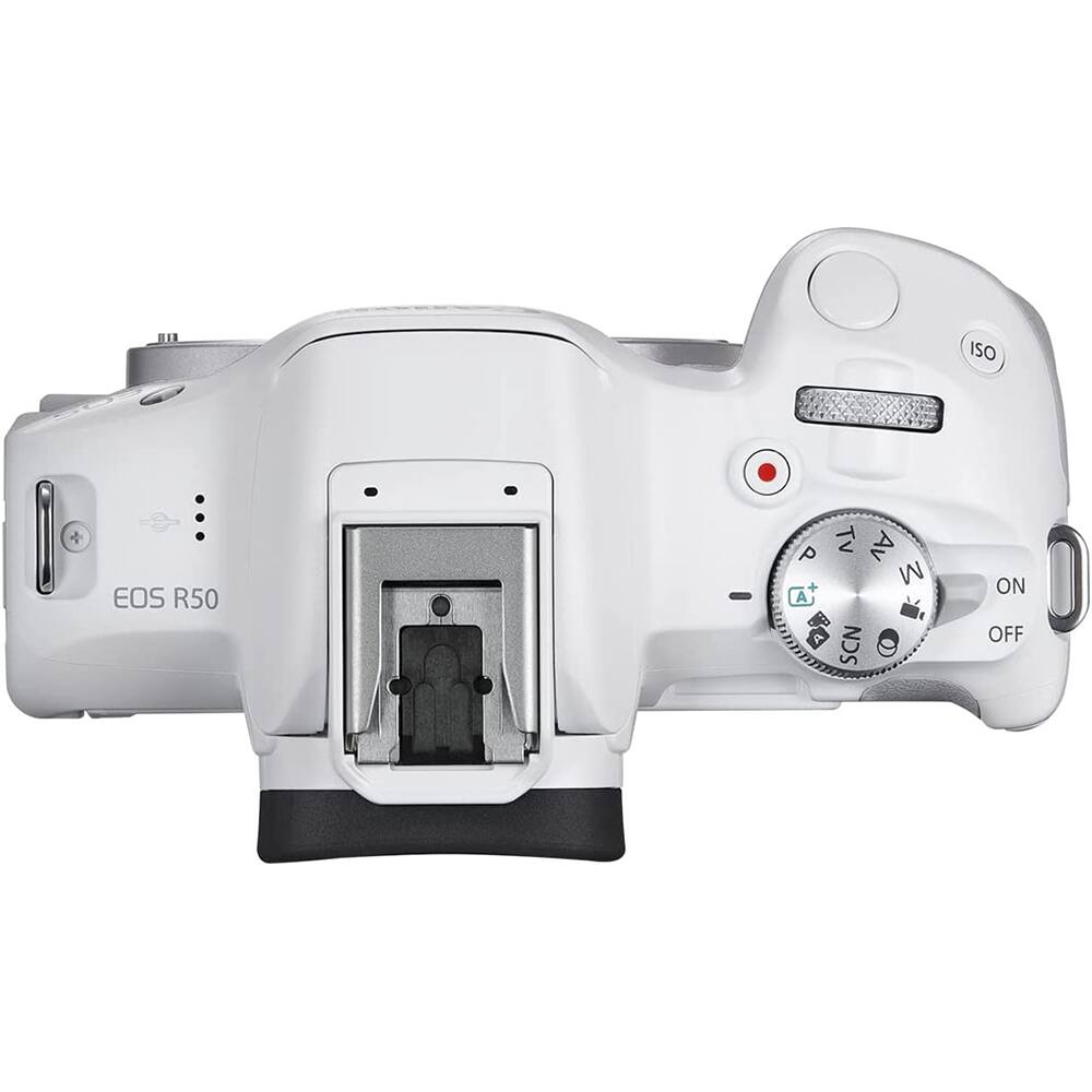 Bundle Canon EOS R50 Mirrorless Camera Body Only (White) 5812C002