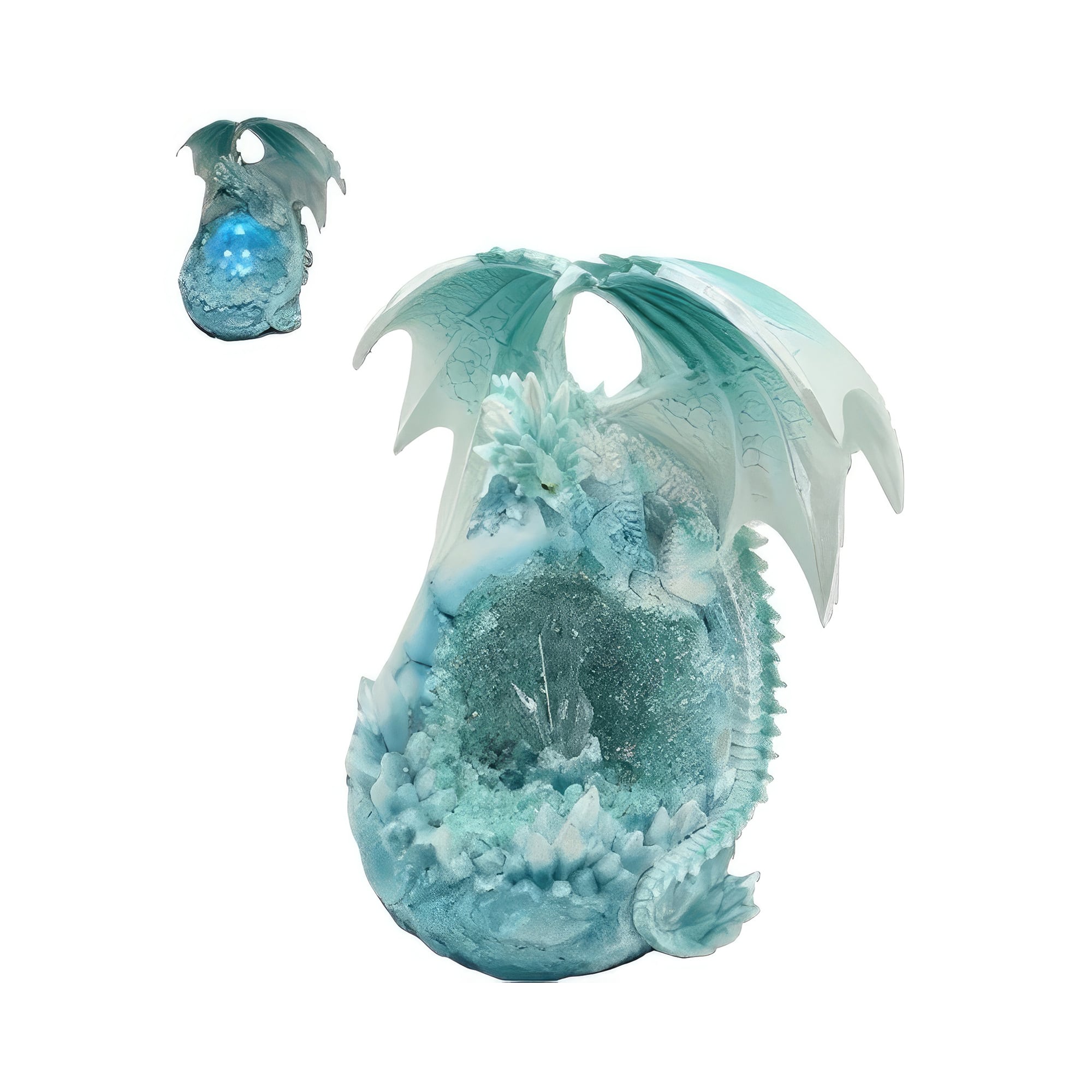 FC Design - 9"H LED Dragon Figurine Statue Office/Computer Desk Tabletop Medieval Gaming Home Decor Gift - Multi-Color