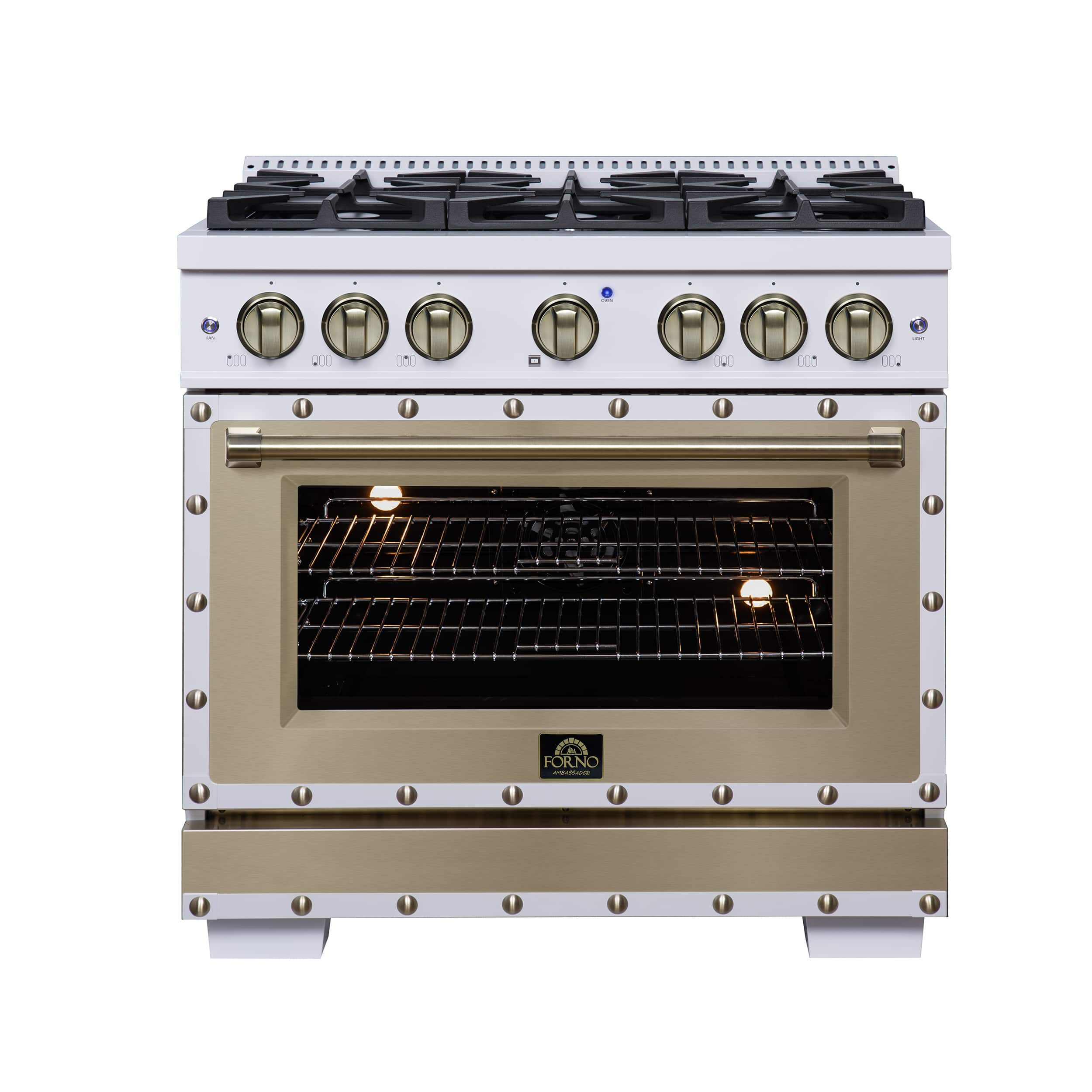 "Forno Appliances - Valente 36"" Dual Fuel Range - White" price history on PriceWatchPro