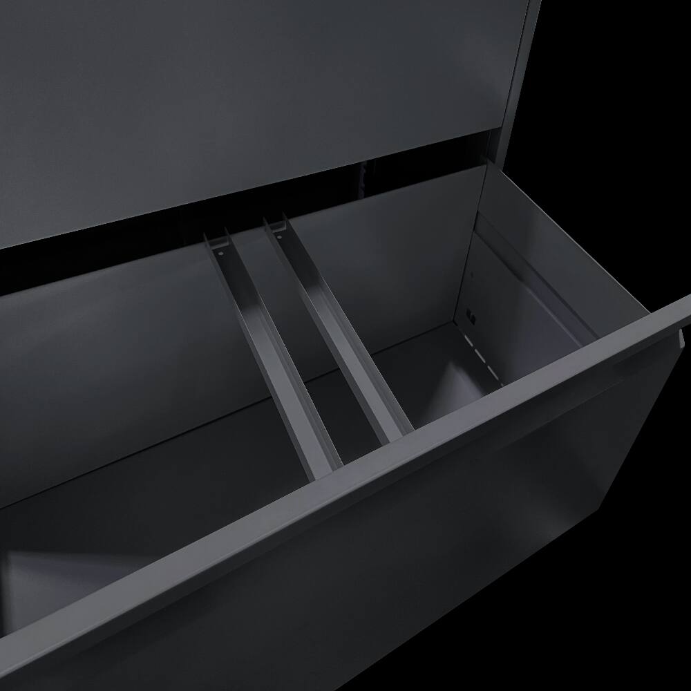 Alt View 9. Loheer - Loheer 2 Drawer Lateral File Cabinet Metal Filing Cabinet with Lock for Home Office Letter Legal Wide Storage.