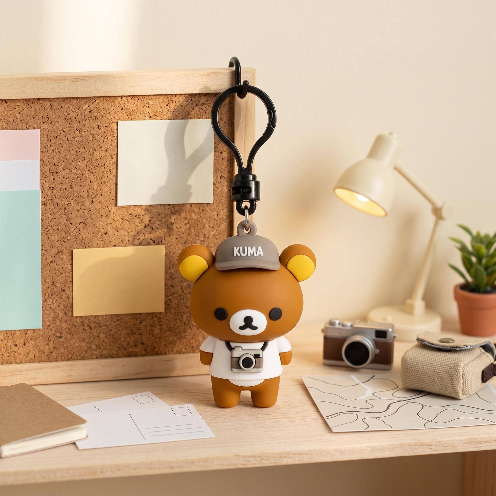 Alt View 4. Monogram - Rilakkuma Series 1 Blind Bag 3D Foam Bag Clip | 1 Random - Multi-Colored.