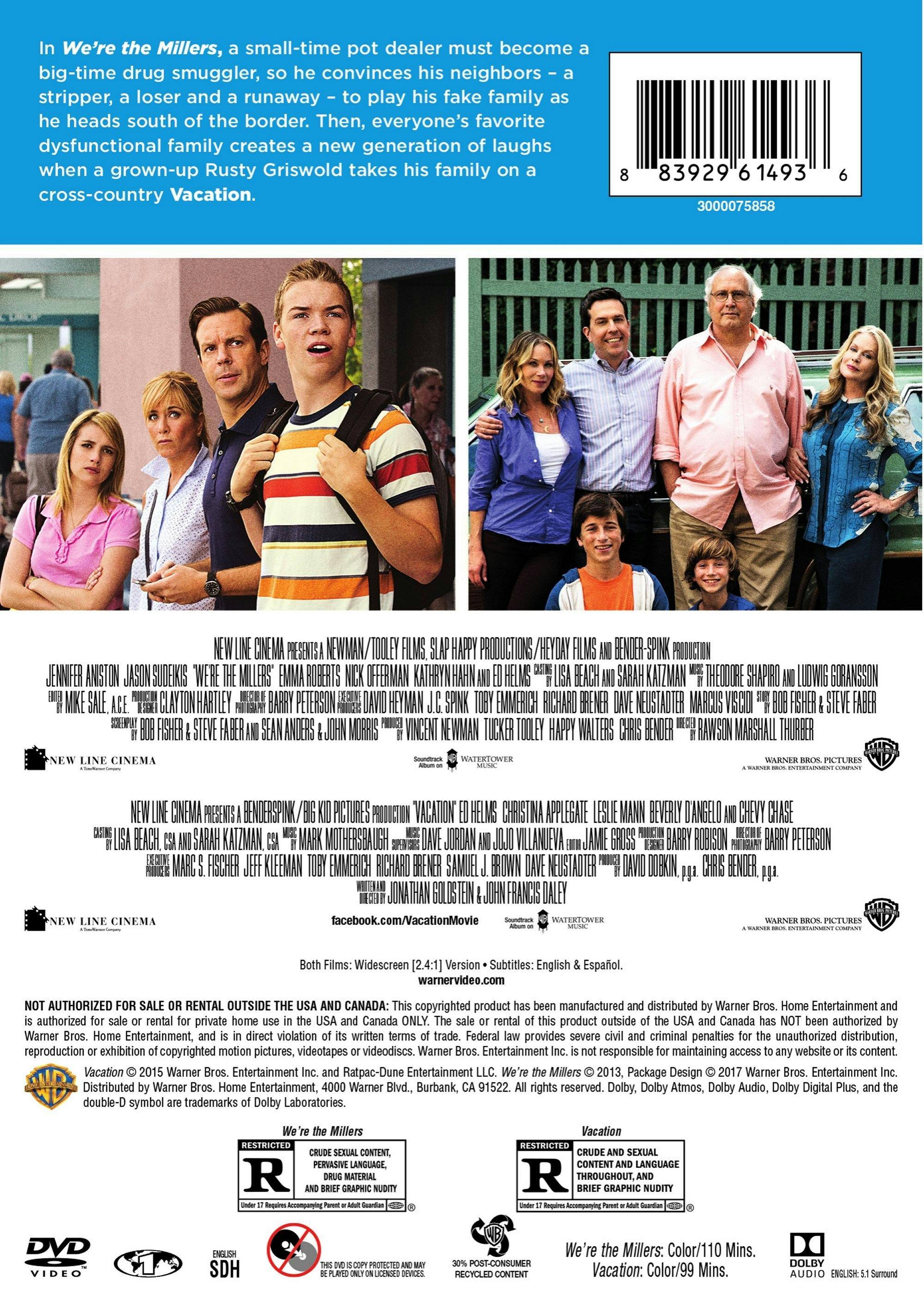 Angle. We're the Millers/Vacation (DVD Double Feature) [DVD].