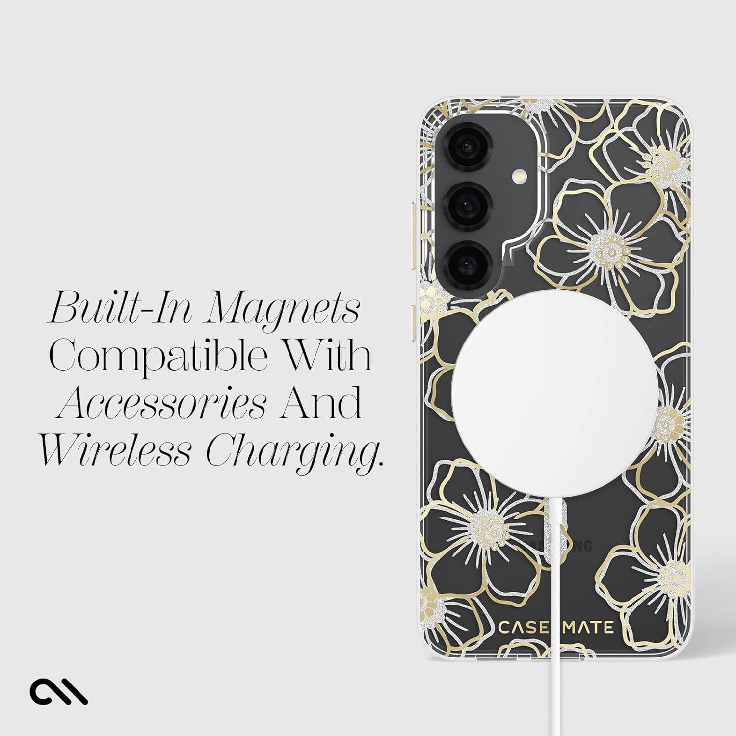 Built-In Magnets Compatible With Accessories And Wireless Charging.  
CASE MATE IP