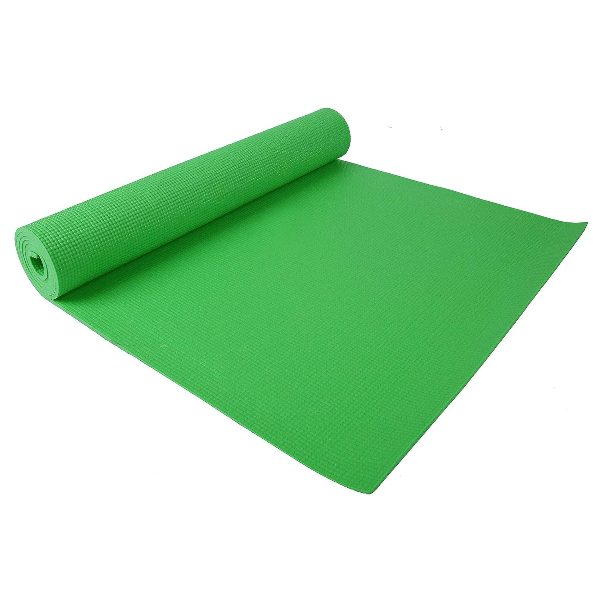 Alt View 2. Signature Fitness - Signature Fitness All Purpose High Density No Tear Exercise Mat w/Strap, Green - Green.