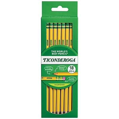 THE WORLD'S BEST PENCIL  
TICONDEROGA  
#2 HB  
18  
Writes Smoothly  
Sharpens Evenly  
Cleanly  
SHARFENED