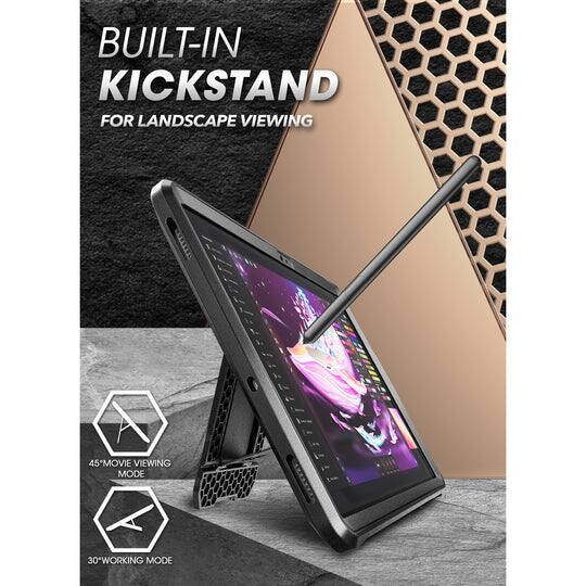 BUILT-IN KICKSTAND FOR LANDSCAPE VIEWING

45° MOVIE VIEWING MODE

30° WORKING MODE