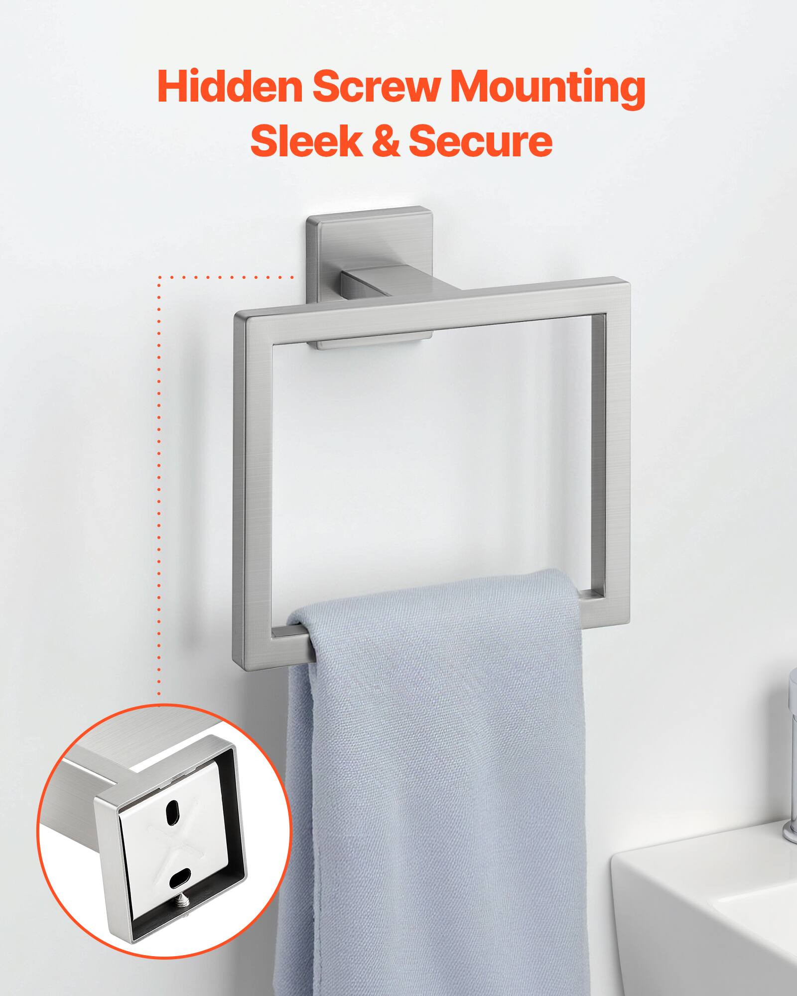 Hidden Screw Mounting  
Sleek & Secure