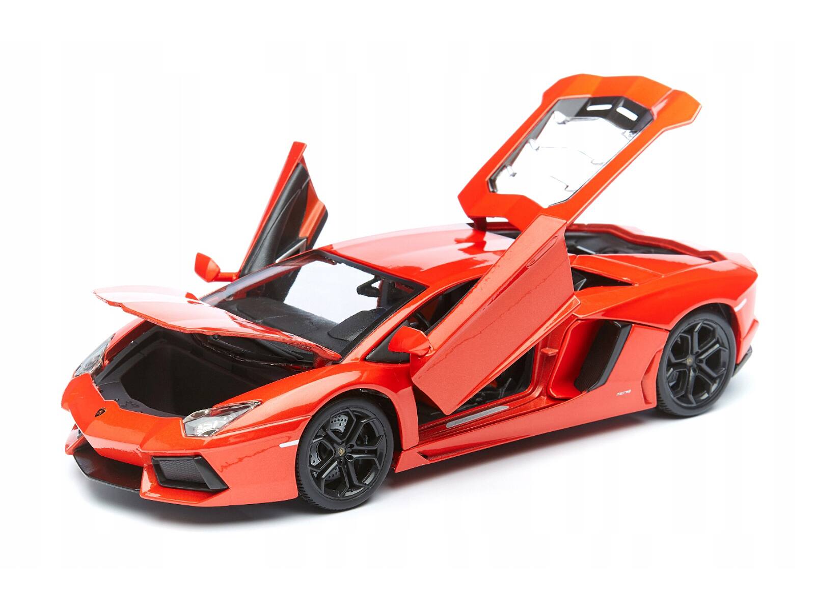 Alt View 1. Bburago - 2012 Lamborghini Aventador LP700-4 Orange 1/18 Diecast Model Car by Bburago.