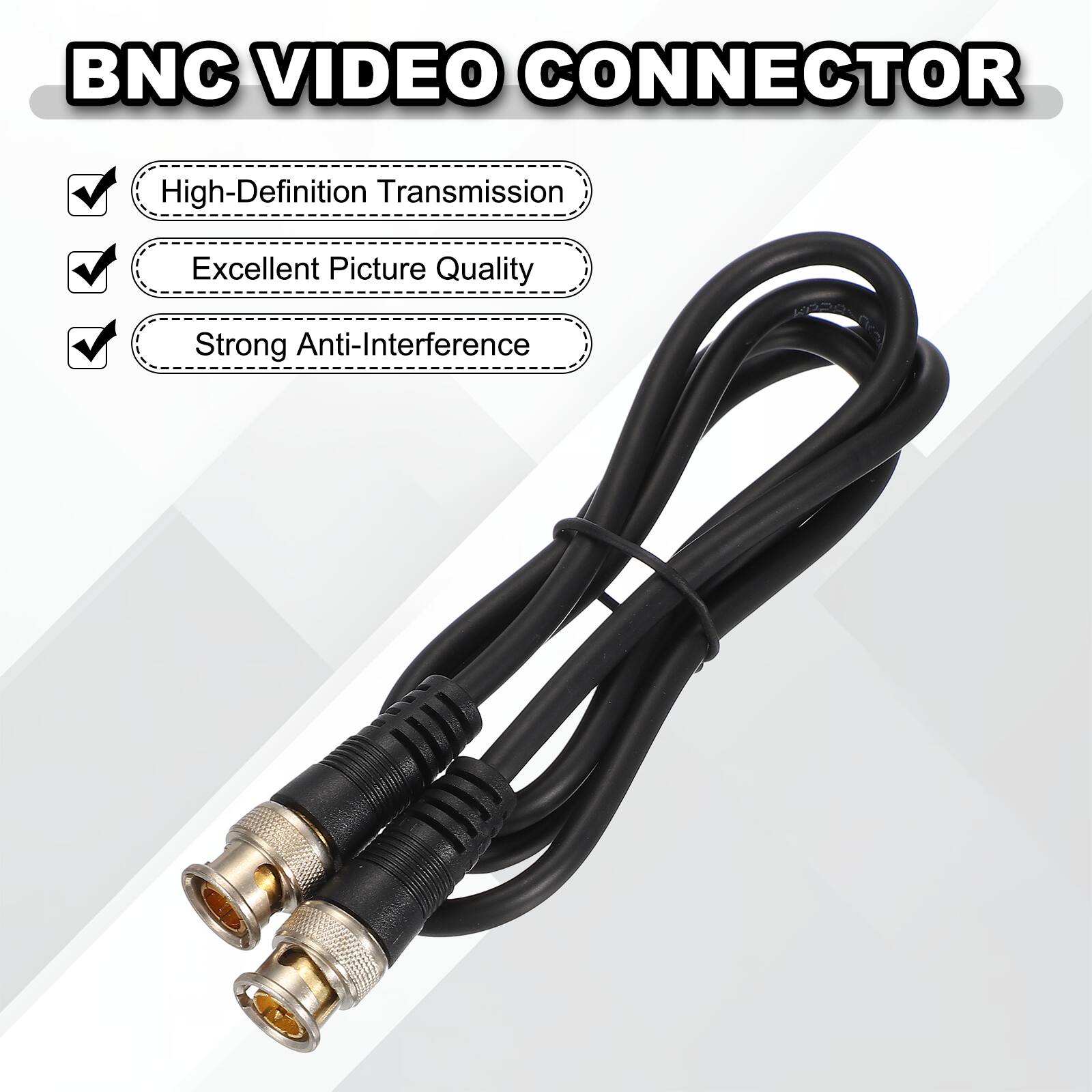BNC VIDEO CONNECTOR

- High-Definition Transmission
- Excellent Picture Quality
- Strong Anti-Interference