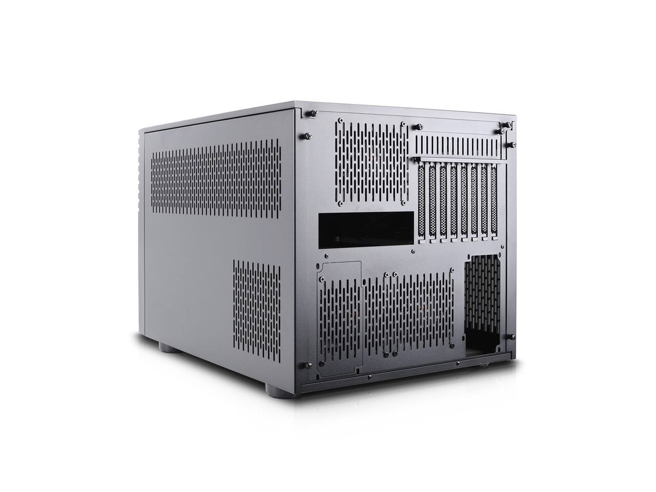 Alt View 4. Rosewill - Rosewill HEARTH NAS MAX | 6x3.5" HDD, 6x2.5" SSD | E-ATX/SSI-EEB | 360mm AIO | USB 3.2 Type C - Black.
