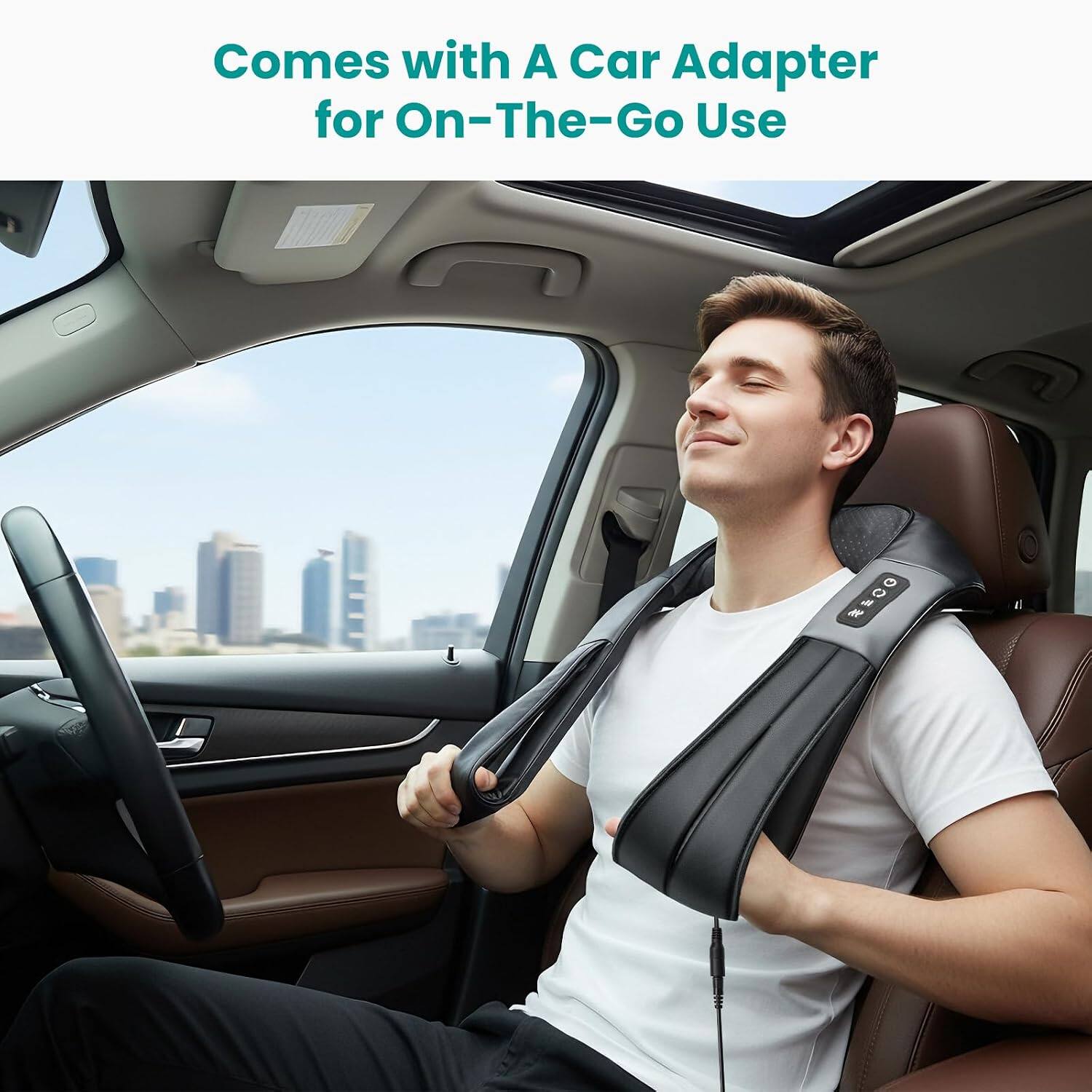 Comes with A Car Adapter for On-The-Go Use