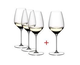 Riedel - Veloce Riesling Wine Glass, Set of 4 - Clear