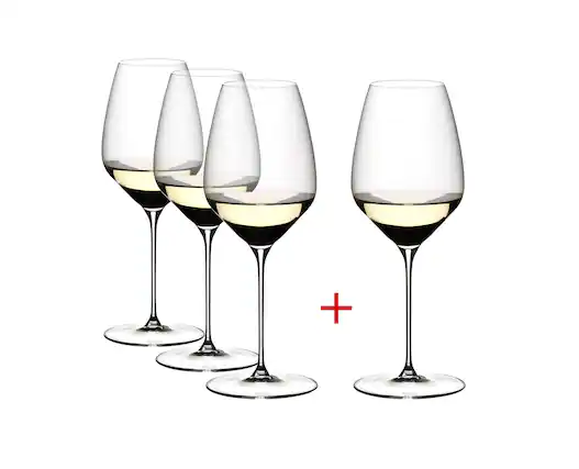 Front. Riedel - Veloce Riesling Wine Glass, Set of 4 - Clear.