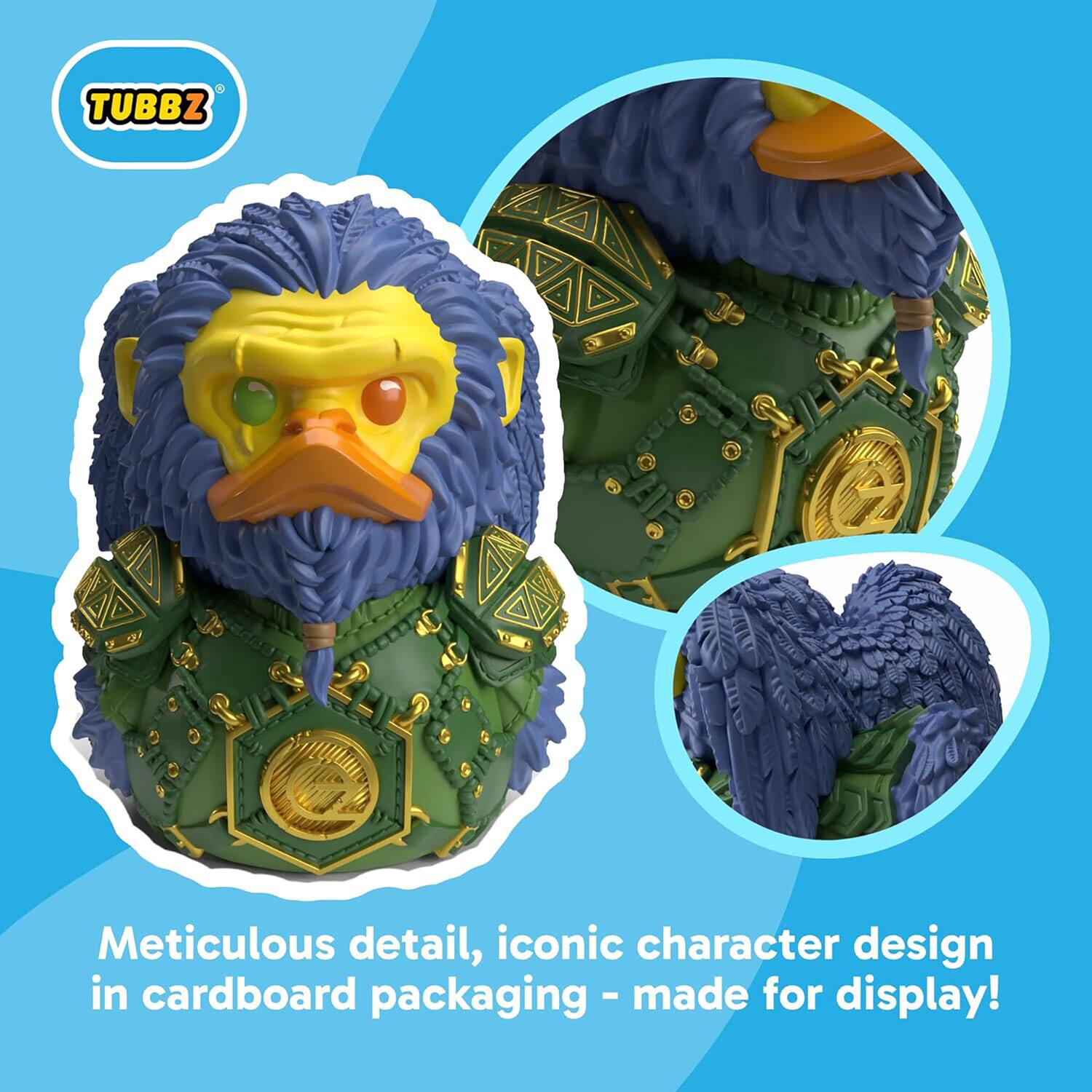 A TUBBZ Meticulous detail, iconic character design in cardboard packaging - made for display!