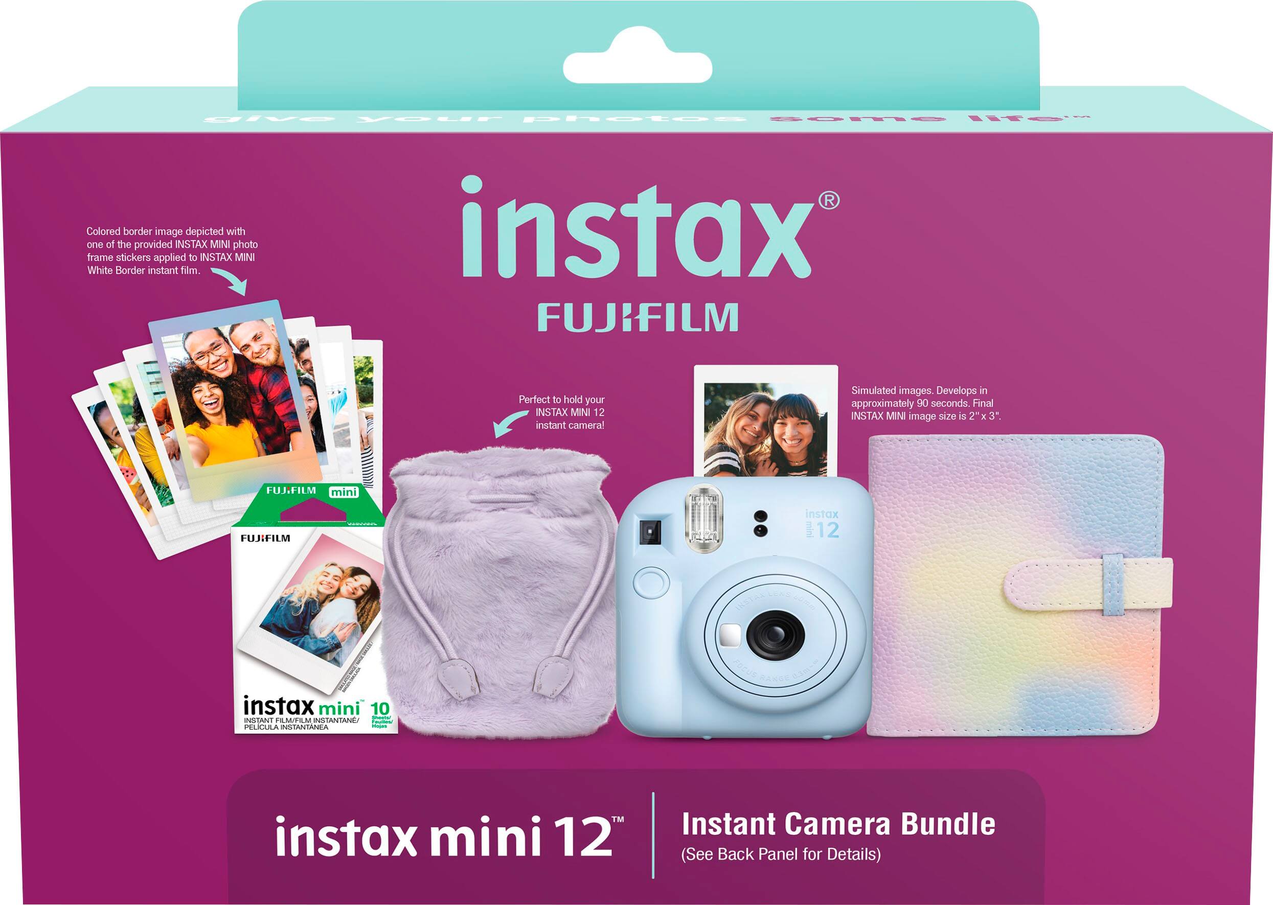 INSTAX MINI 12 Instant Camera Bundle (See Back Panel for Details)