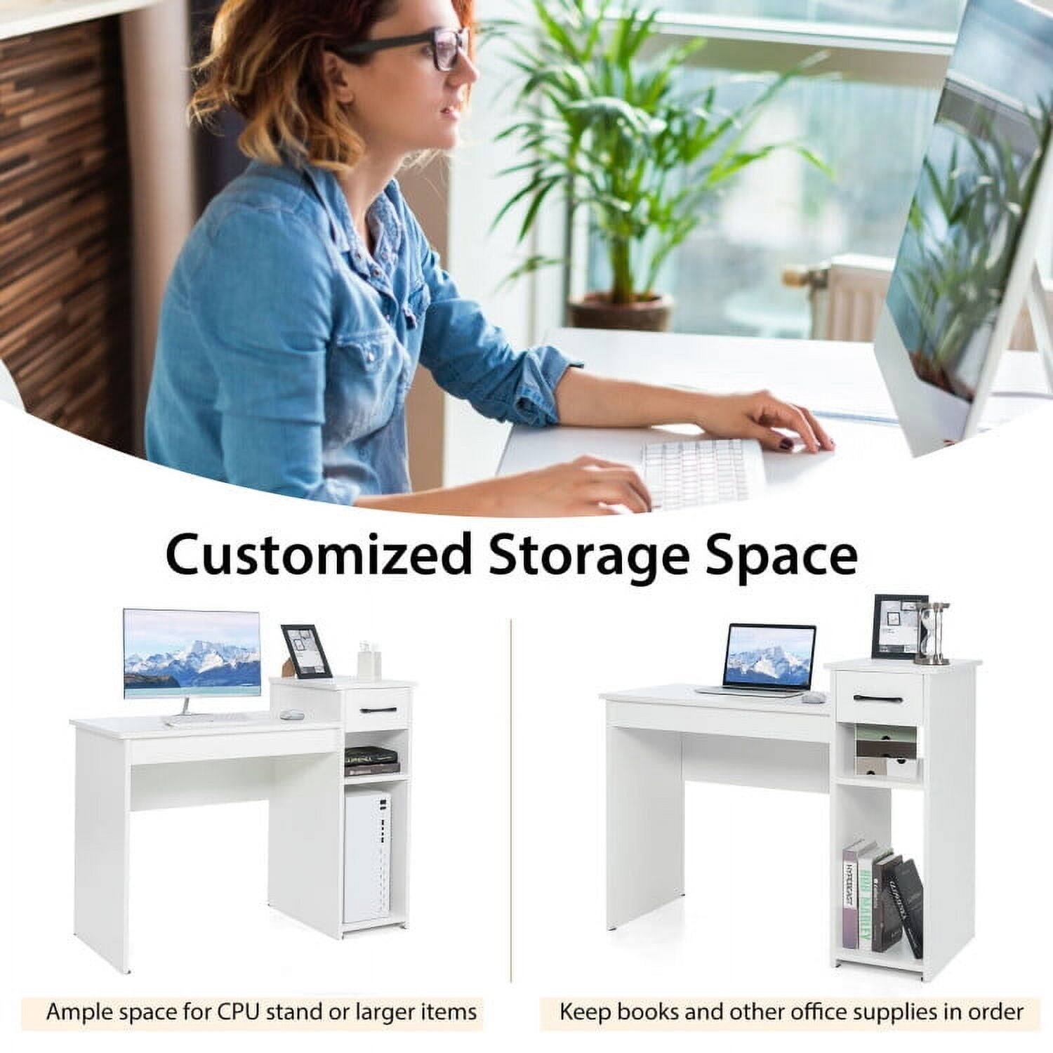 Customized Storage Space

Ample space for CPU stand or larger items

Keep books and other office supplies in order