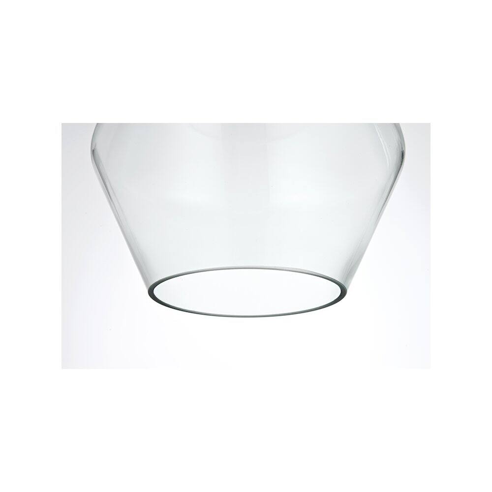 Alt View 5. Living District - Gene 17.5 Inch Pendant Clear Shade in Satin Gold - Satin Gold And Clear.