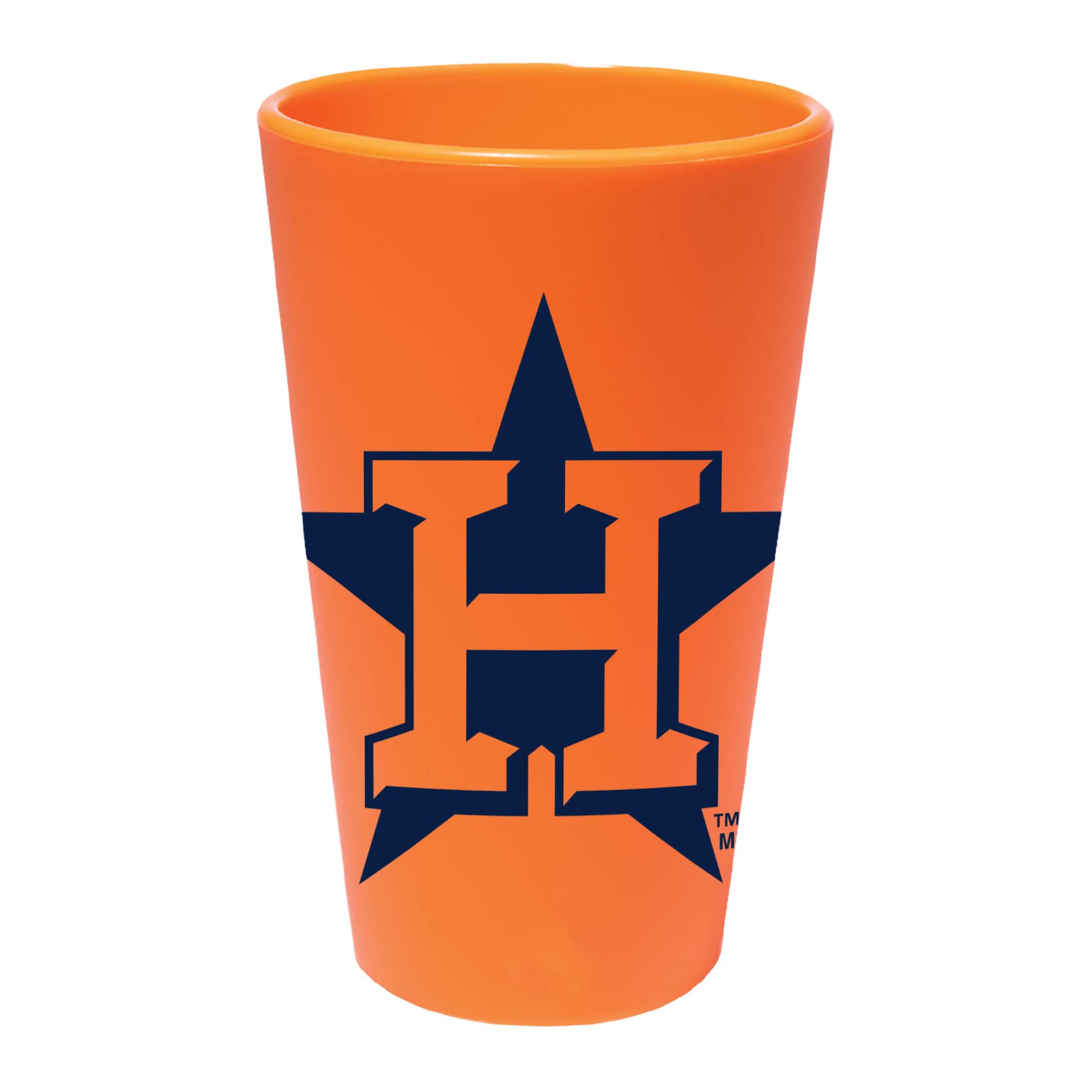 Front. WinCraft - Houston Astros 16oz. Team Color Silicone Pint Glass - Multicolor.