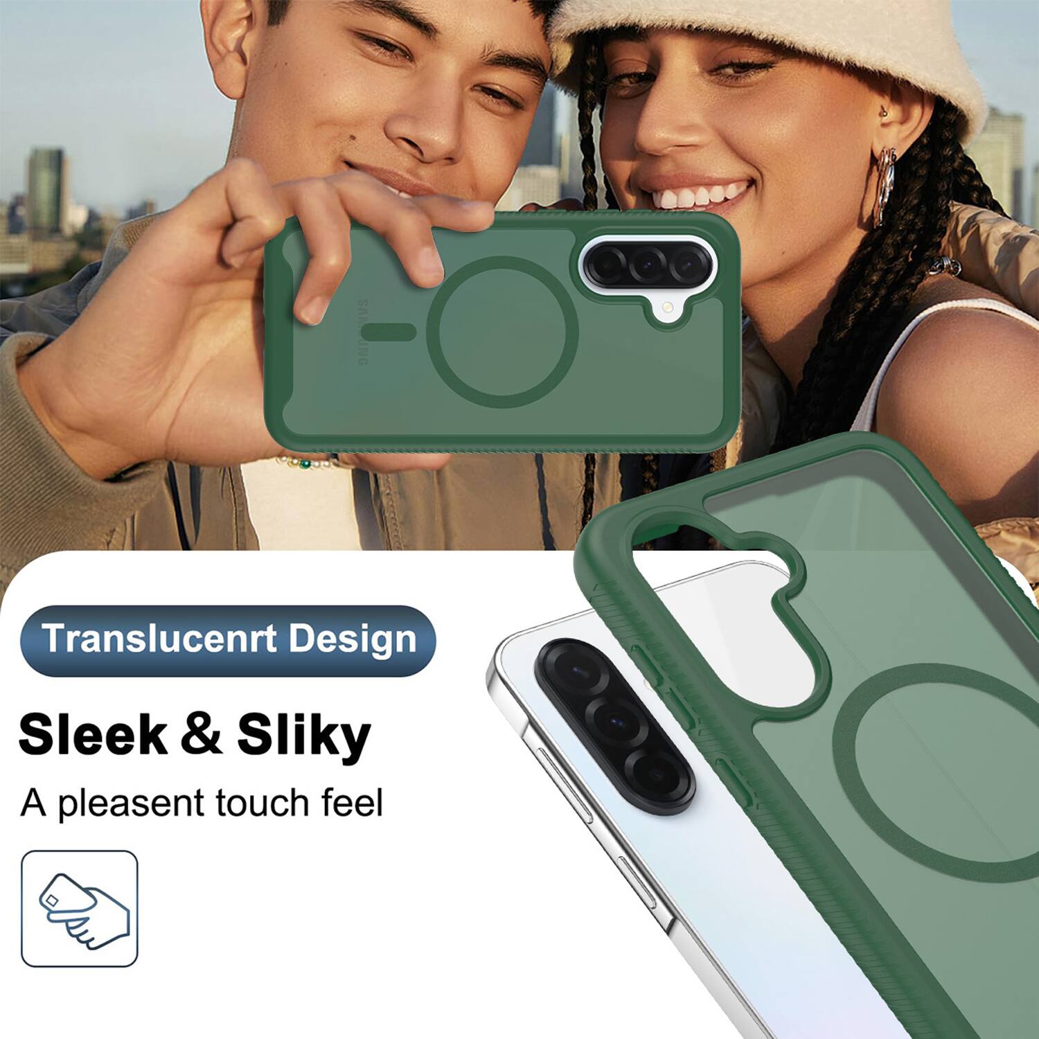 Translucent Design  
Sleek & Silky  
A pleasant touch feel