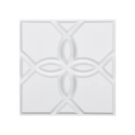 VEVOR - 3D Wall Panels, 33-Pack 11.81 x 11.81 in PVC Modern Art Minimalist Floral Tiles - White