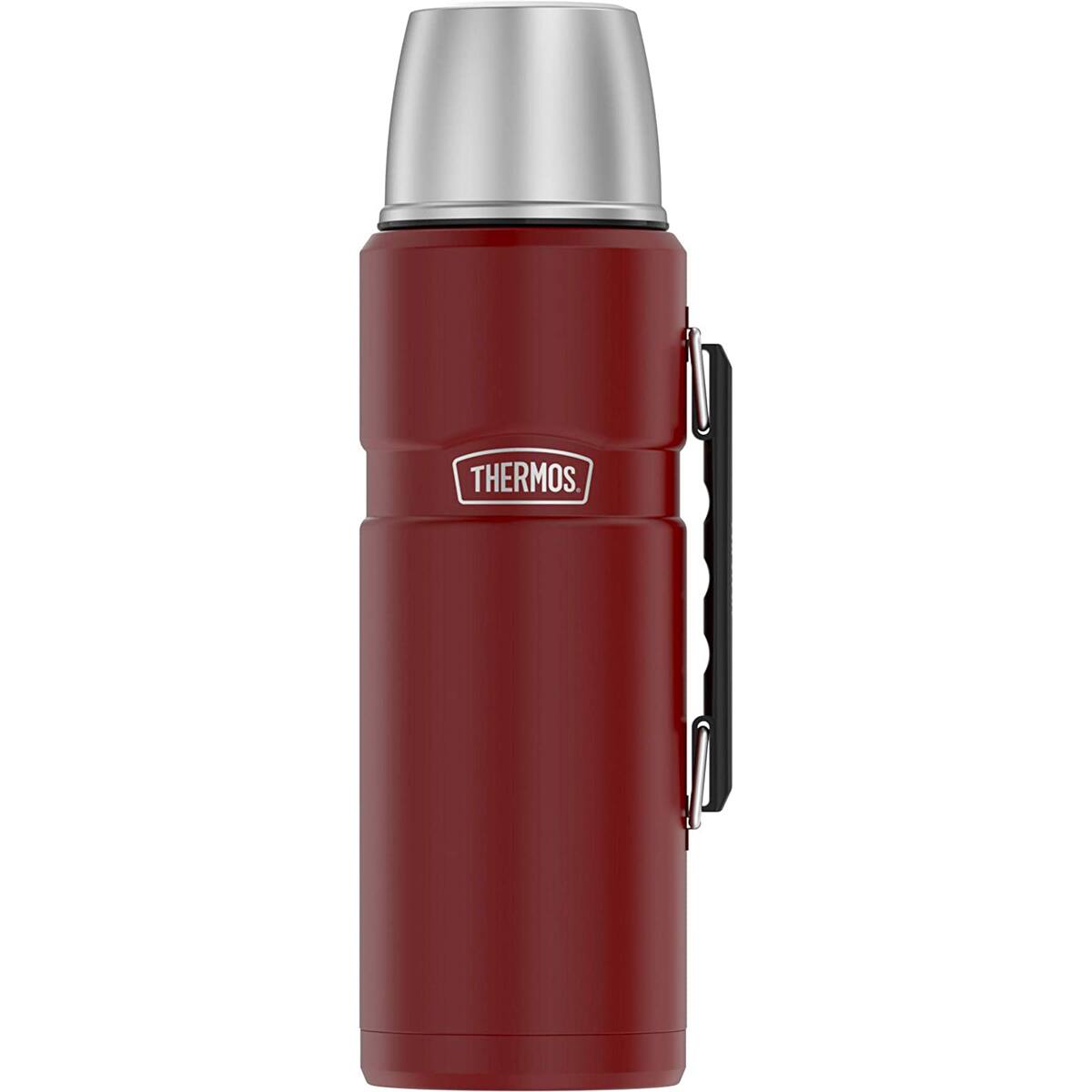 Thermos 40 oz. Stainless King Vacuum Insulated Beverage Bottle Matte Cranberry Red