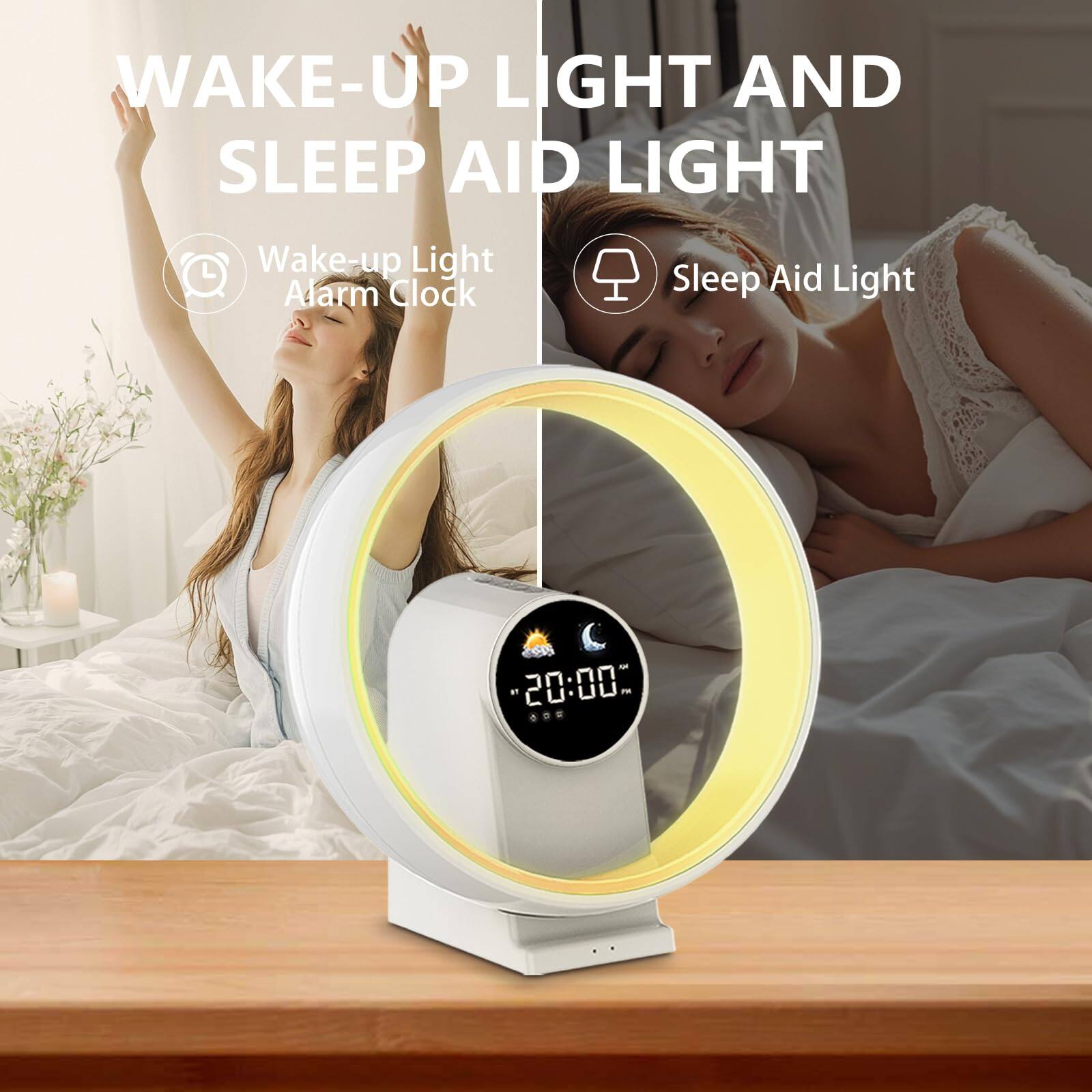 WAKE-UP LIGHT AND SLEEP AID LIGHT

Wake-up Light Alarm Clock

Sleep Aid Light