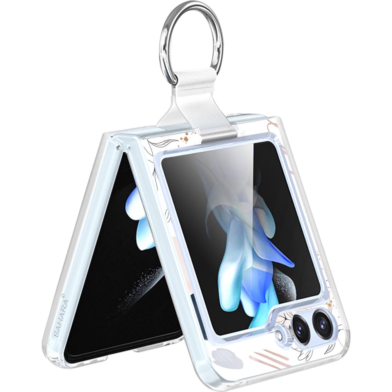 Alt View 11. SaharaCase - Inspire Series Hard-Shell Case for Samsung Galaxy Z Flip6 - Floral.