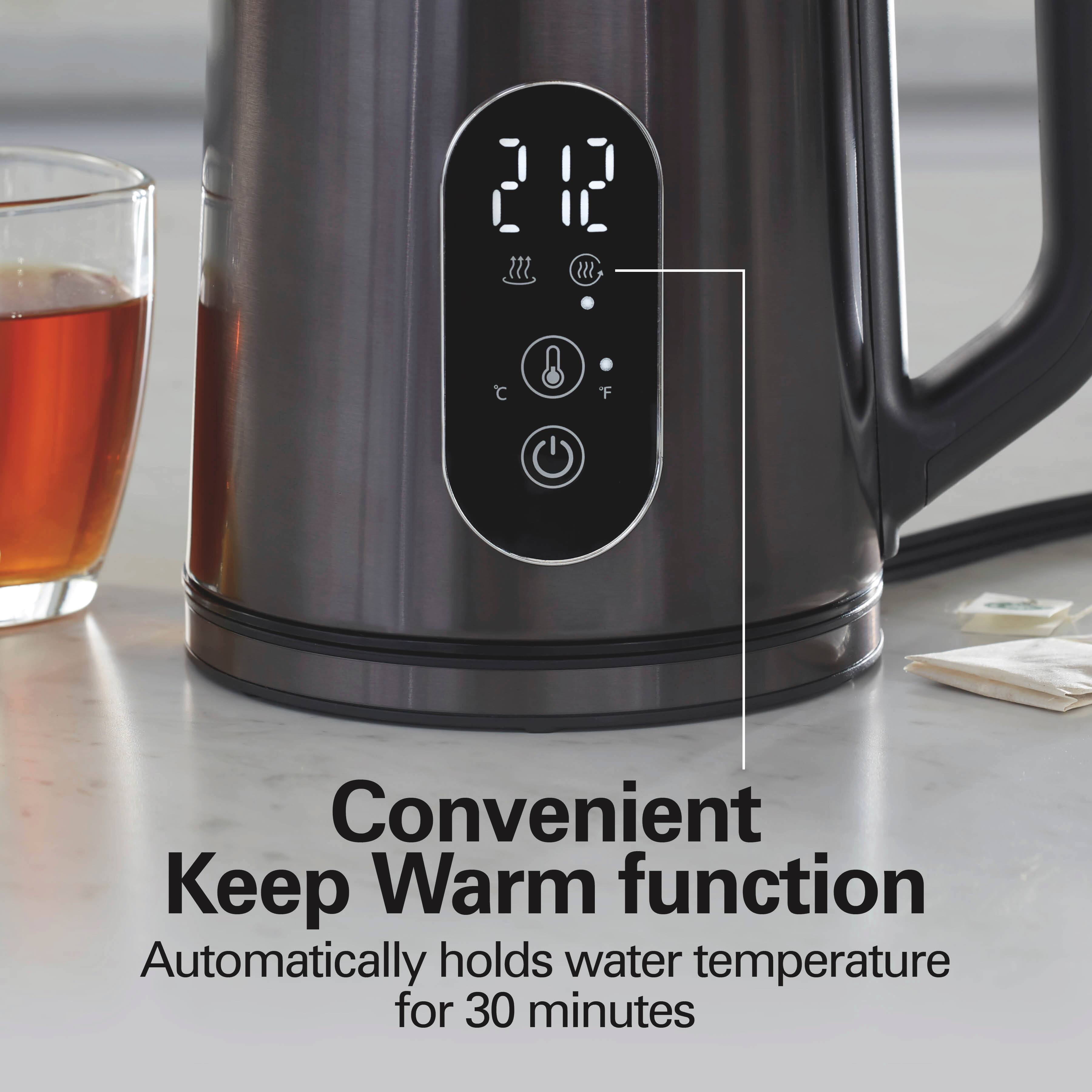 Convenient Keep Warm function  
Automatically holds water temperature for 30 minutes