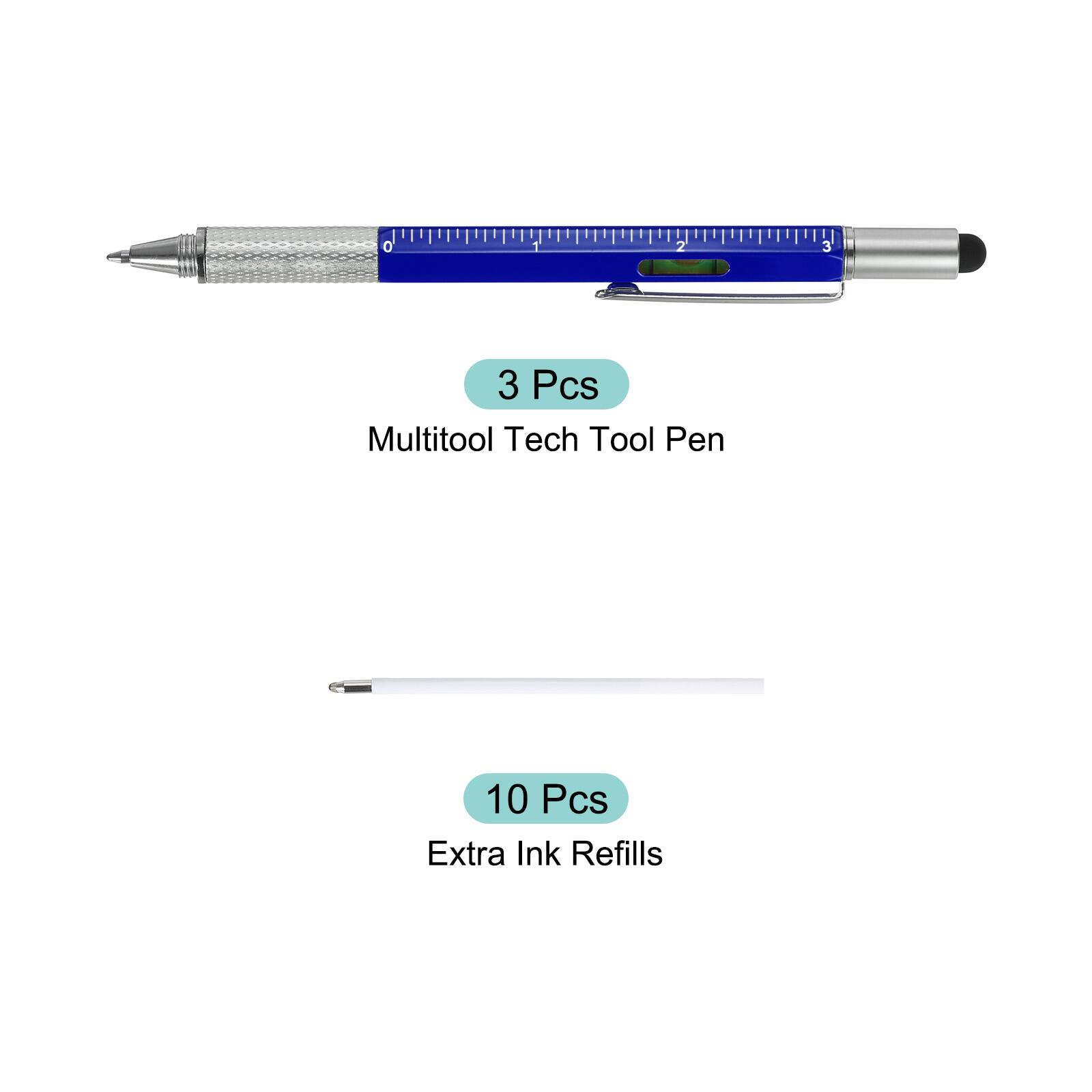 3 Pcs Multitool Tech Tool Pen  
10 Pcs Extra Ink Refills