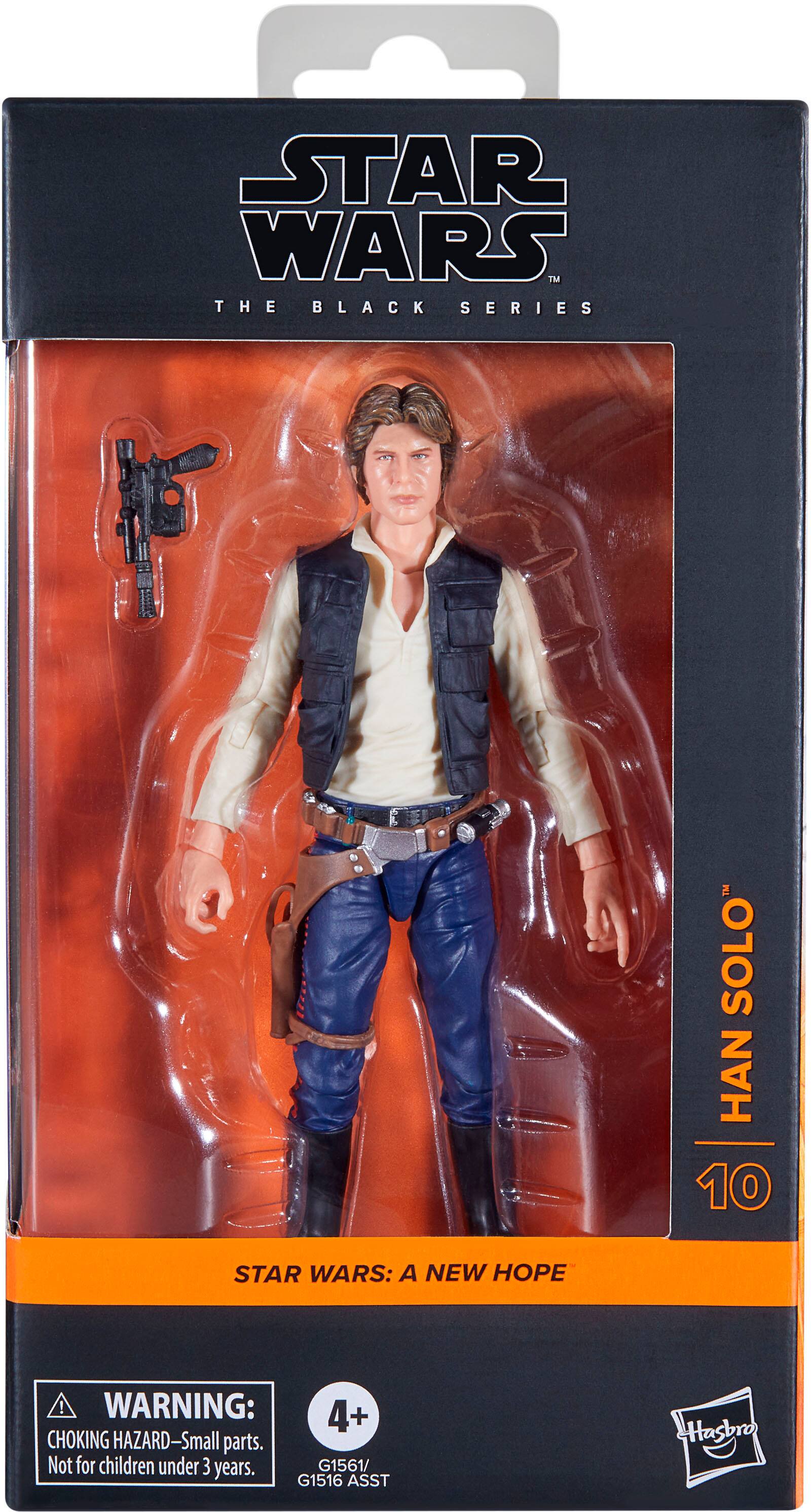 STAR WARS TM THE BLACK SERIES M SOLO HAN 10 STAR WARS: A NEW HOPE ! WARNING: 4+ CHOKING HAZARD-Small parts. Not for children under 3 years. G1561/ G1516 ASST HHasbro