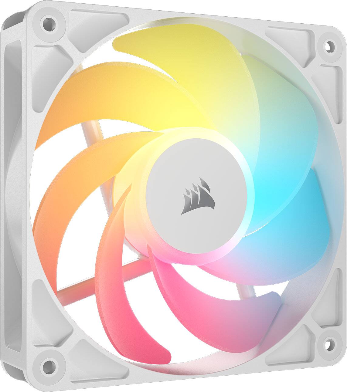 Alt View 9. CORSAIR - RS120-R ARGB 120mm PWM Fans (3-pack) - White.