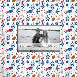 Fan Creations - Buffalo Bills 10'' x 10'' Floral Pattern Frame - Multicolor