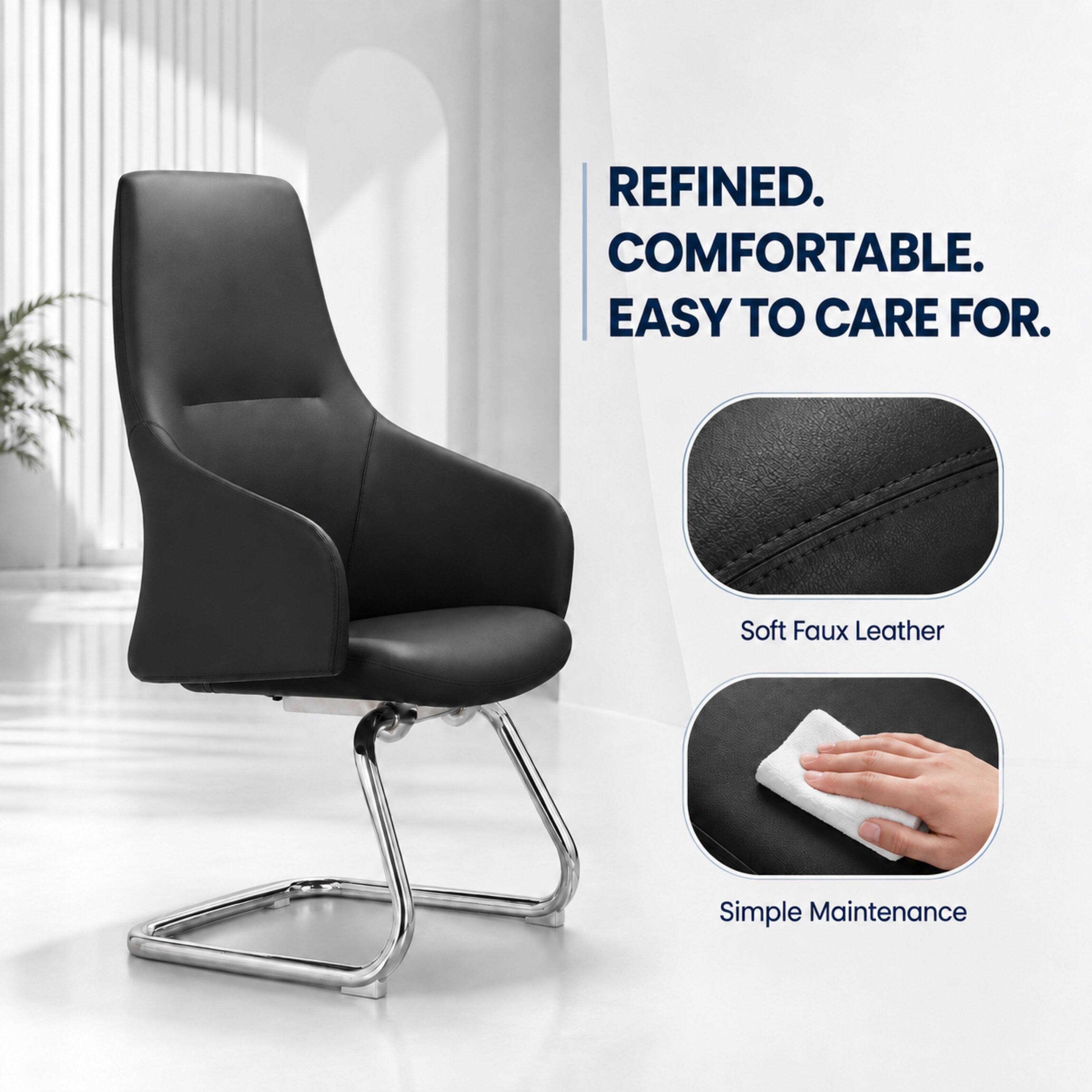REFINED. COMFORTABLE. EASY TO CARE FOR.

Soft Faux Leather

Simple Maintenance
