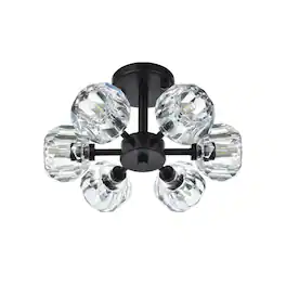 Elegant Lighting - Eren 14 inch Flush Mount - Black