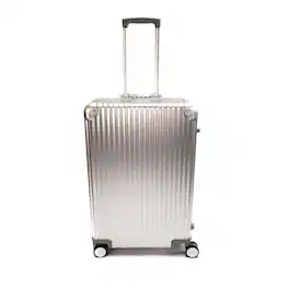 Vingarde Valise - Aluminum 12 Bottle Wine Travel Case - Silver