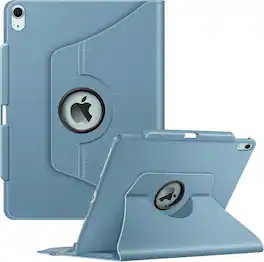 Fintie - Rotating Case for iPad Air 13-inch M4/M3/M2 (2026/2025/2024) | 360° Swivel Stand Shockproof Protective Cover - Ocean Blue