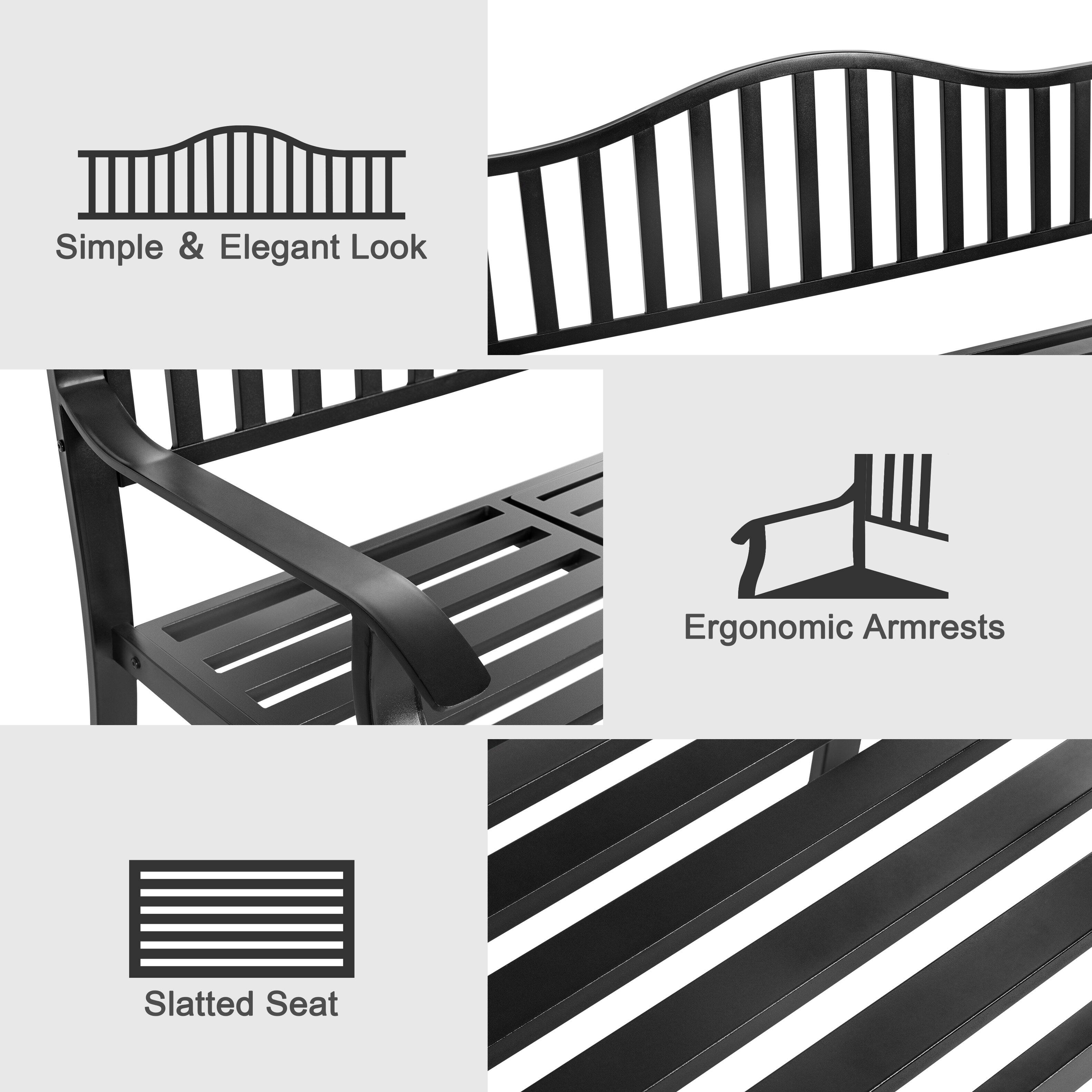 Simple & Elegant Look

Ergonomic Armrests

Slatted Seat