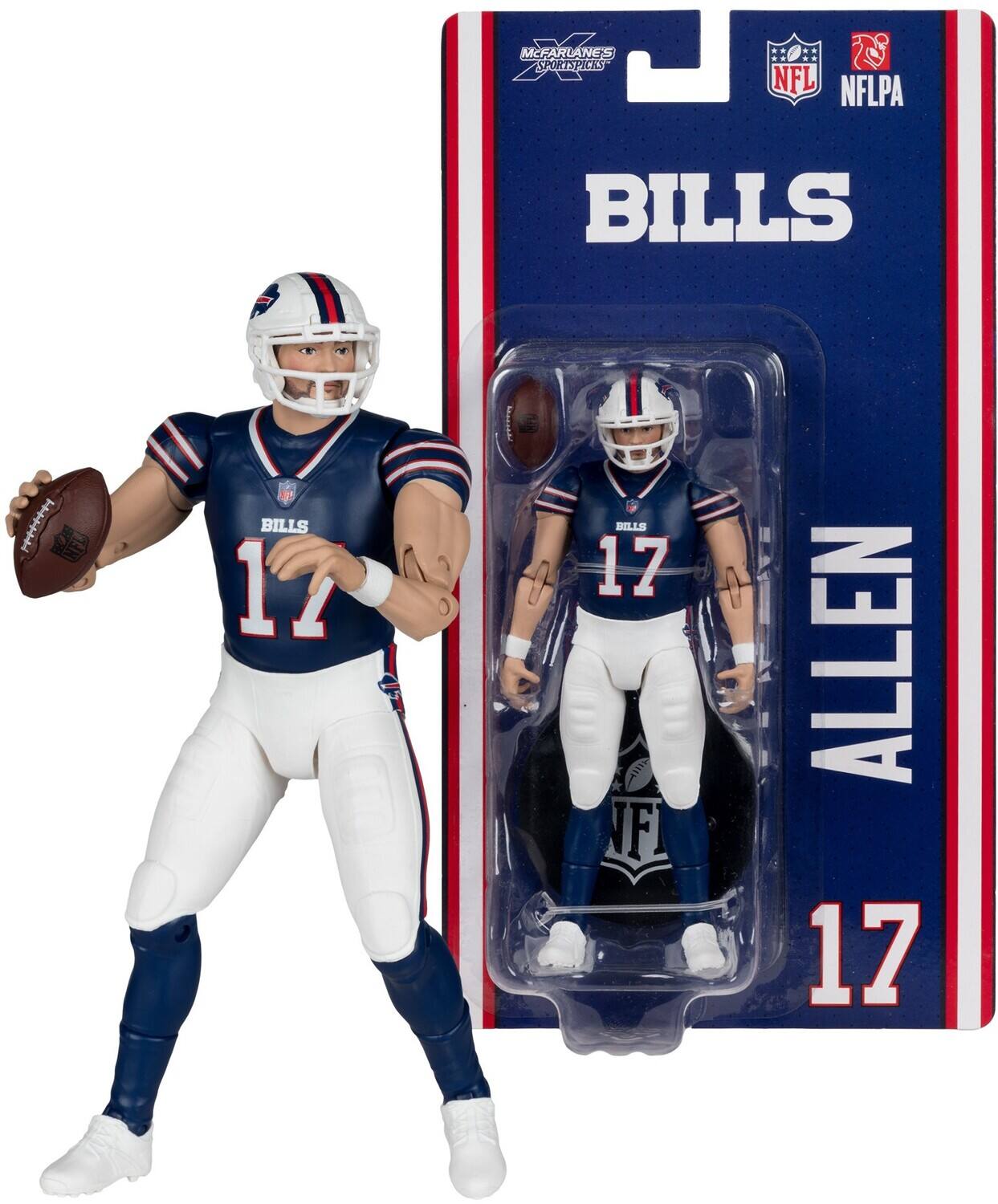 McFarlane Toys - McFarlane SportsPicks - NFL - Josh Allen (Buffalo Bills) 6" Action Figure - COLLECTIBLES - Multicolor