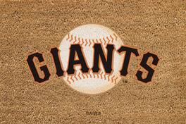 Evergreen Enterprises - San Francisco Giants 24" x 36" Outdoor Team Logo Coir Mat - Brown