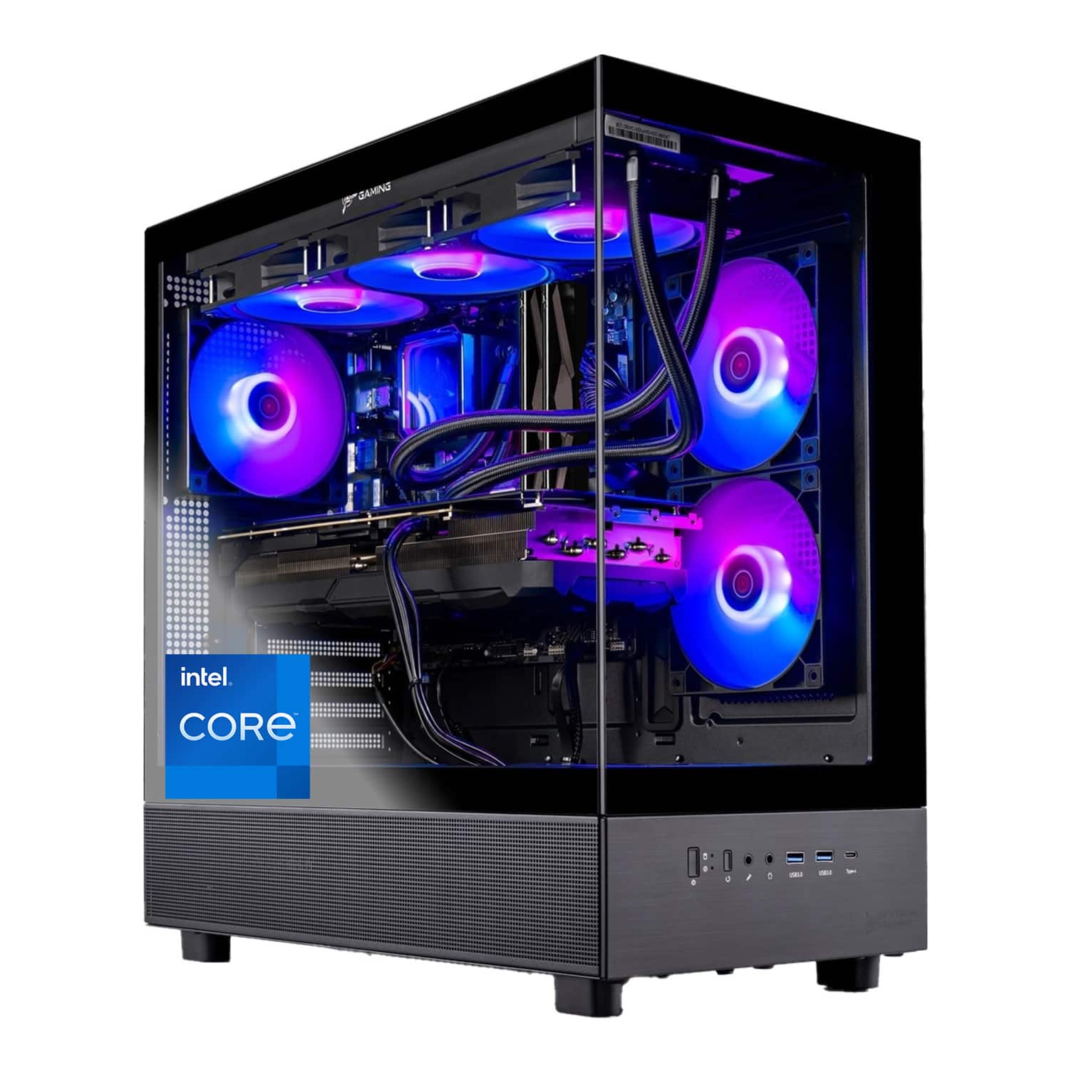 Skytech Gaming - Skytech AZURE3 - Intel Ultra 7 U7 265F, 9070, 32GB 5600 MHz DDR5 RAM, 850W GOLD A3 PSU - Black