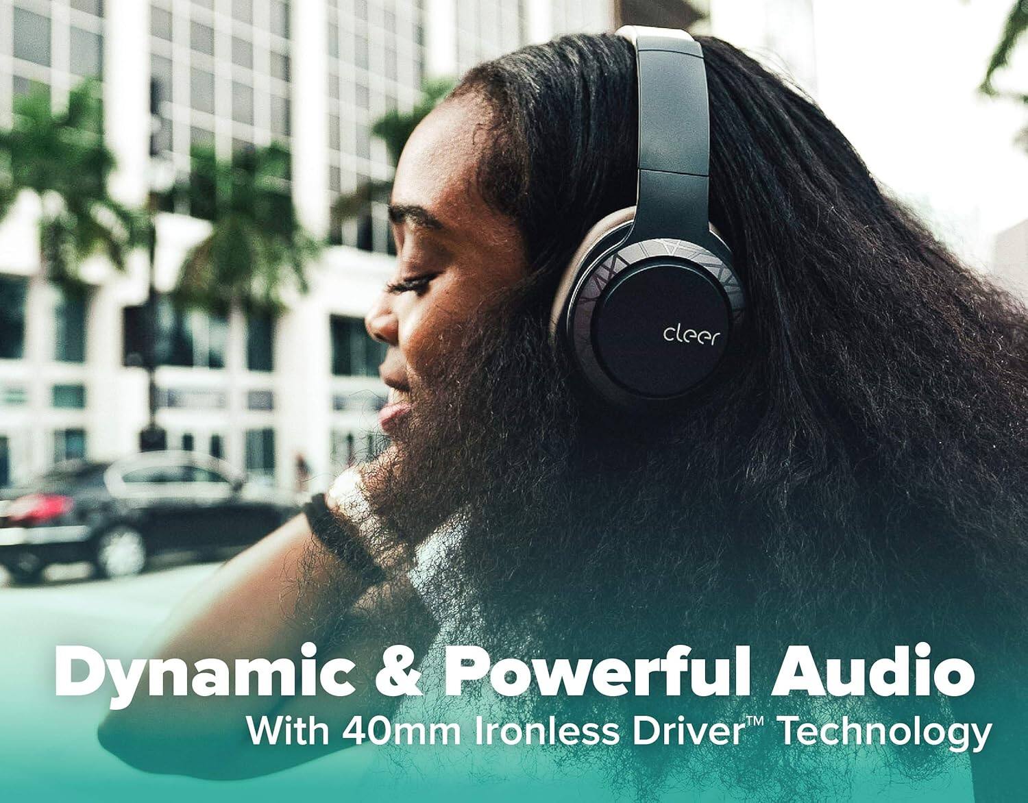 Dynamic & Powerful Audio
With 40mm Ironless Driver™ Technology