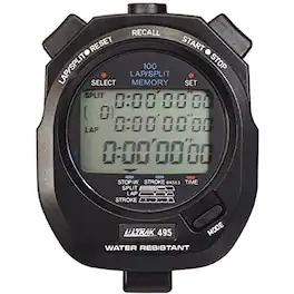 Ultrak - 495-100 Dual Split Memory Stopwatch - Black